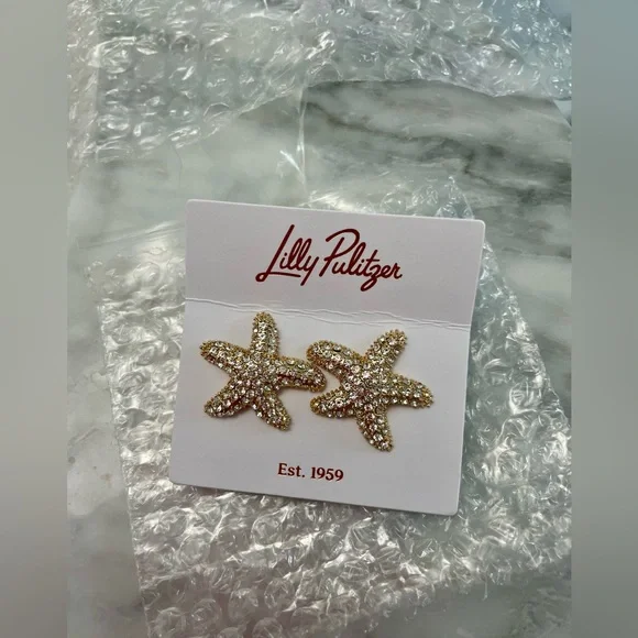 Lilly Pulitzer Gold Starfish Jewelry - Picture 1 of 8